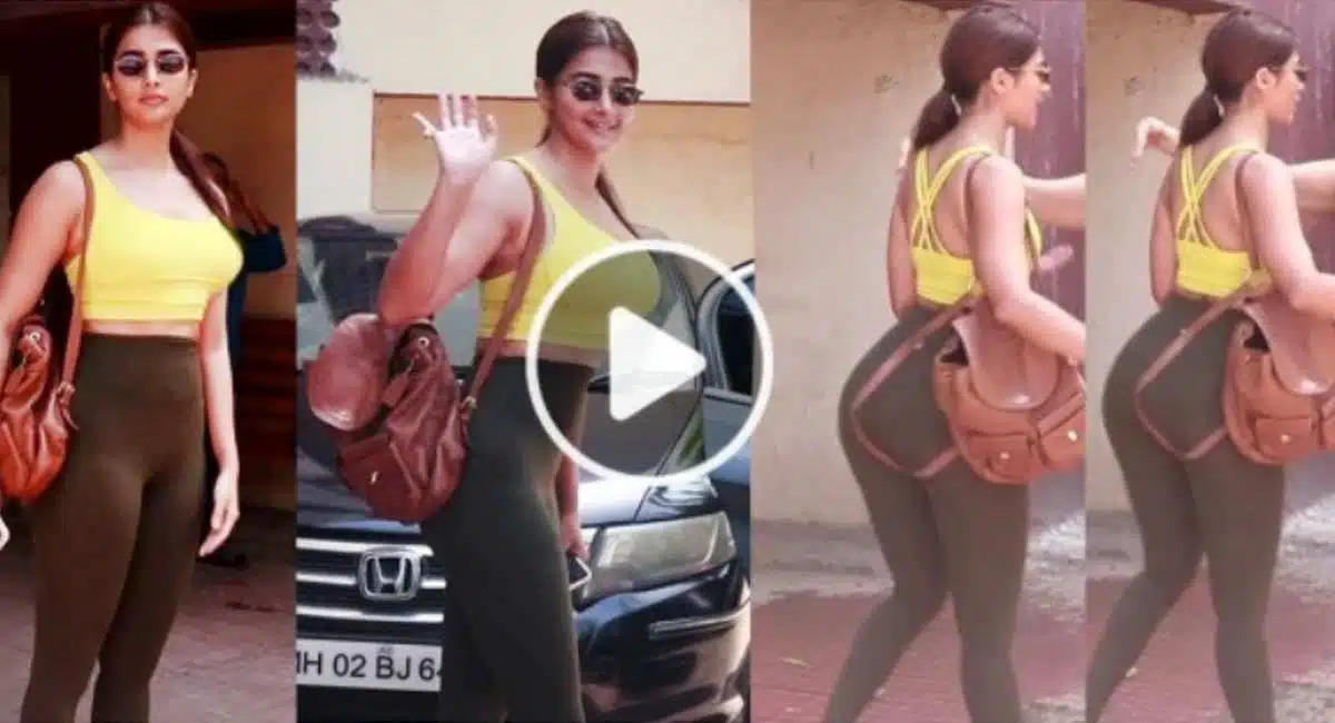 Pooja Hegde Cute Visuals Gym Video
