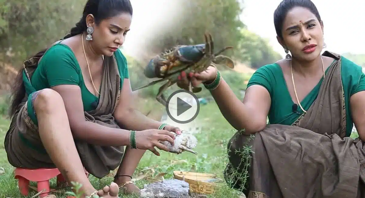 Sri Reddy prepares crab curry video