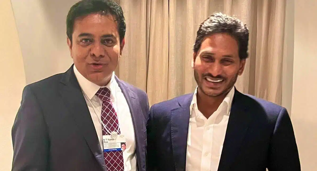 TRS KTR Shocks All With Ys Jagan Photos