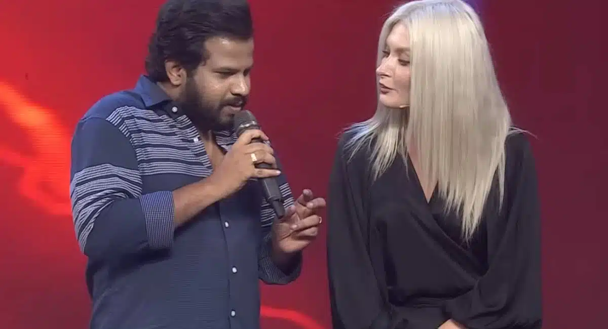 Hyper Aadi Fun with Russian Girl In Dhee Promo