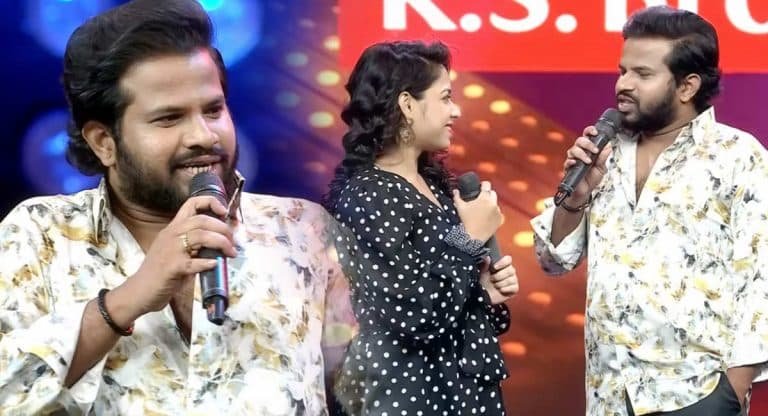 Hyper Aadi : భార్యను పరిచయం చేసిన హైపర్ ఆది.. స్టేజ్ మీద దడదడలాడించేశాడుగా