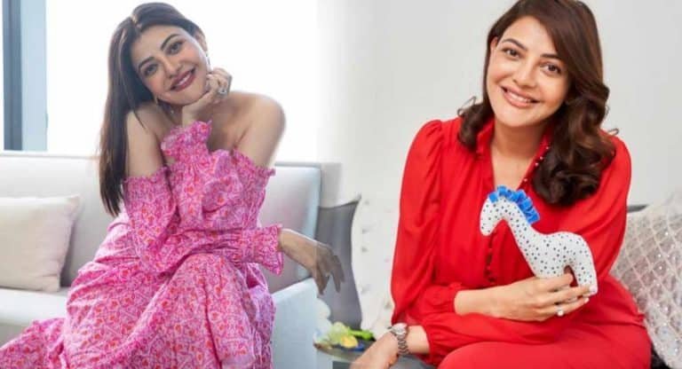 kajal aggarwal : బిడ్డ పుట్టిన త‌ర్వాత తెగ ఆనందంతో క‌నిపిస్తున్న కాజ‌ల్.. క్యూట్ పిక్ వైర‌ల్