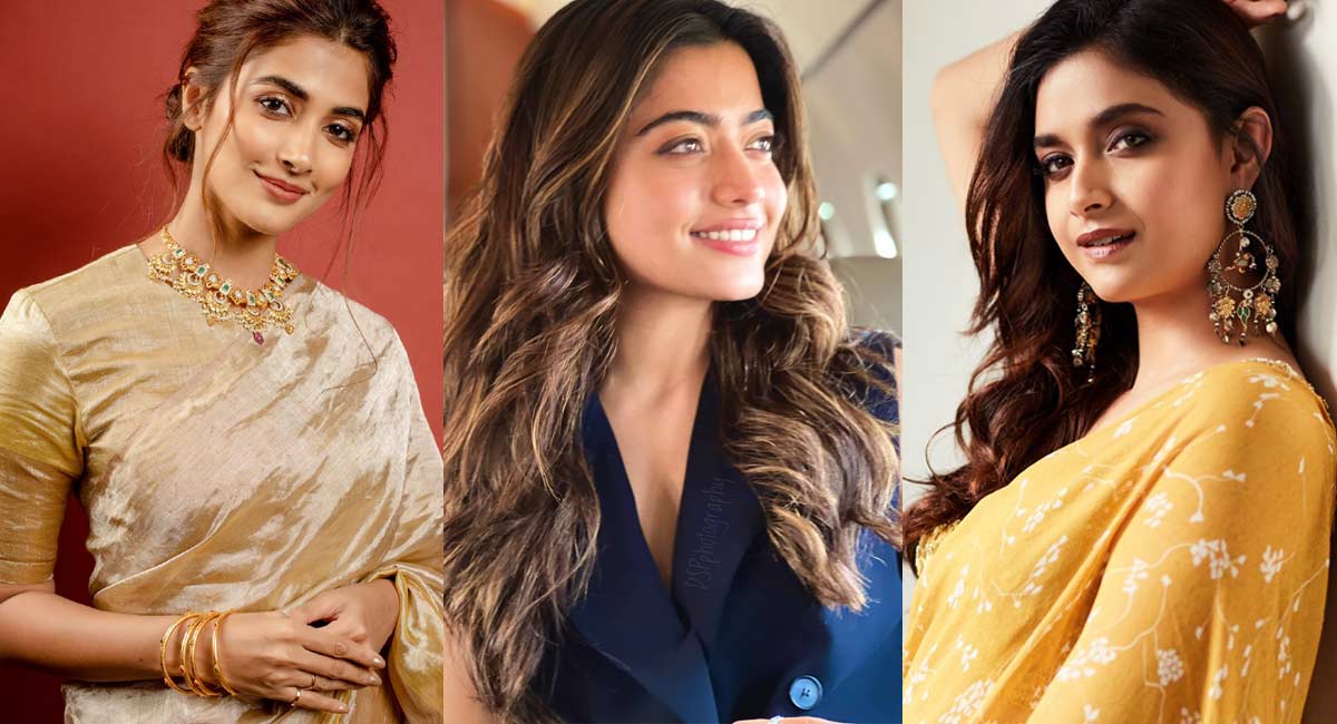 Pooja Hegde Rashmika Mandanna Ki Jhalak given by Keerthi Suresh