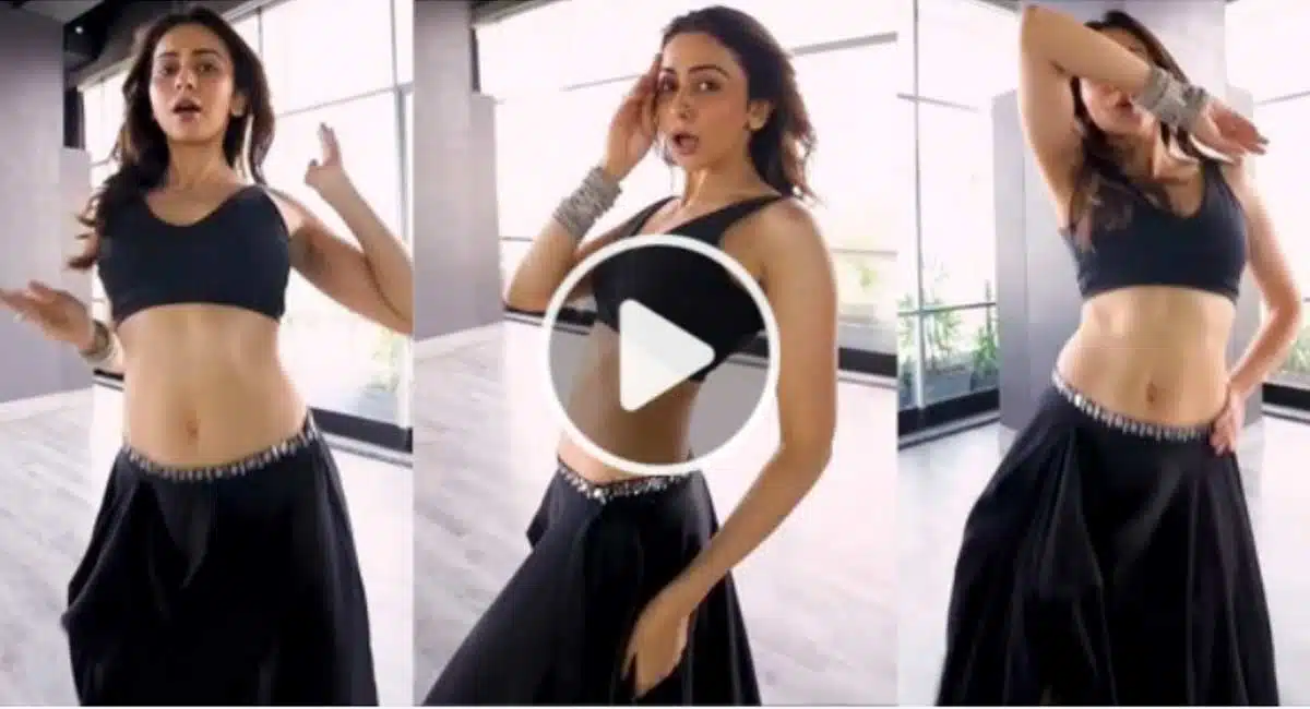 Rakul Preet Singh black dress Dance video 