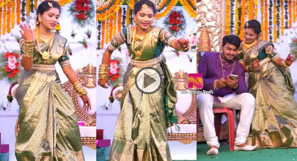 bride dancing on wedding stage video viral