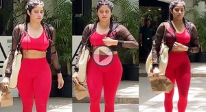 Janhvi Kapoor Gym Diaries video viral
