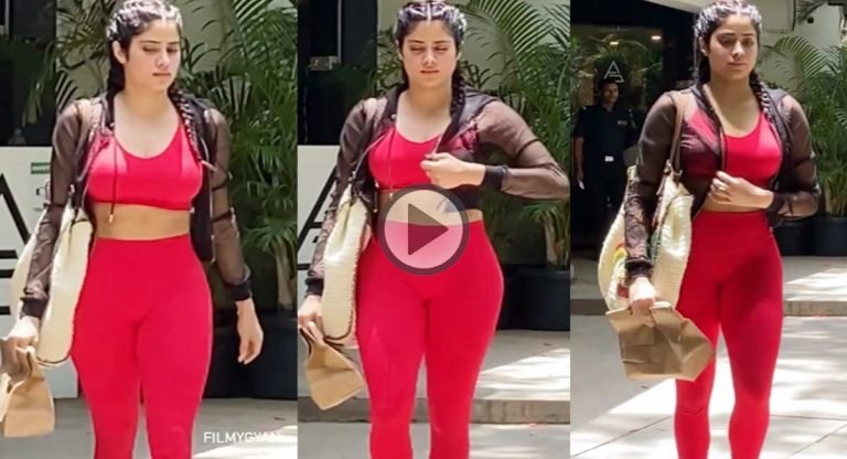 Janhvi Kapoor : అందాల‌తో అల్లాడిస్తున్న జాన్వీ క‌పూర్… జిమ్ వేర్ లో సెగ‌లు పుట్టిస్తూ..
