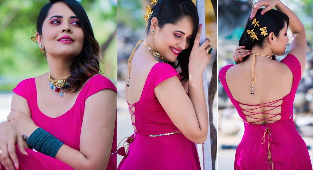 Anasuya : ఆహా.. అన‌సూయ‌.. పింక్ క‌ల‌ర్ డ్రెస్‌లో పిచ్చెక్కిస్తున్నావుగా..!