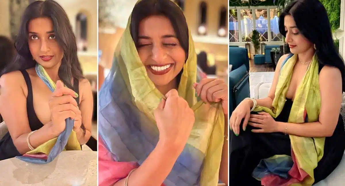 meera jasmine goes bold stuns everyone with cleavage show