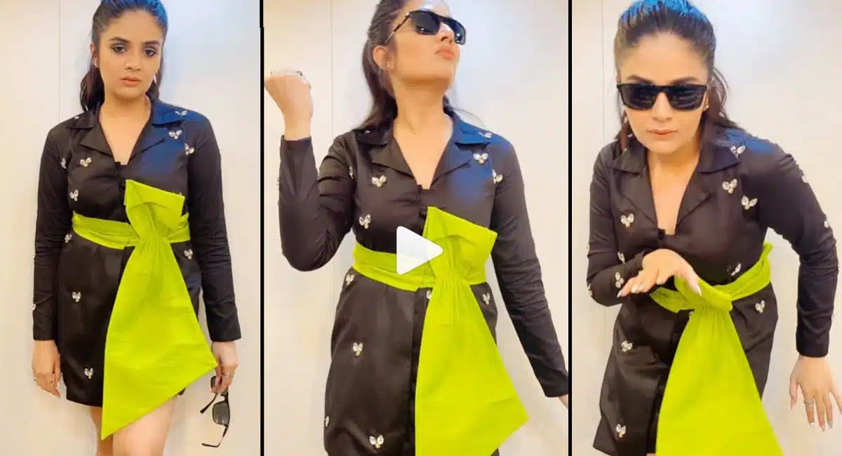 Sreemukhi Variety Reel Video Sa Re Ga Ma SHow Set