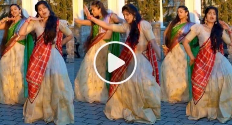 Viral Video : లంగావోణీలో ర‌ష్మిక‌ను మించిపోతున్నారుగా.. అమ్మి అమ్మి అంటూ అమ్మాయిల స్టెప్పులు