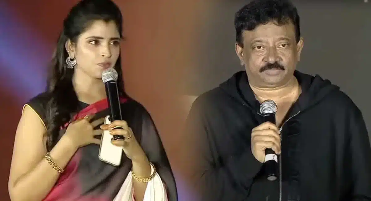 anchor shyamala and rgv controversy at ammayi movie pre release event