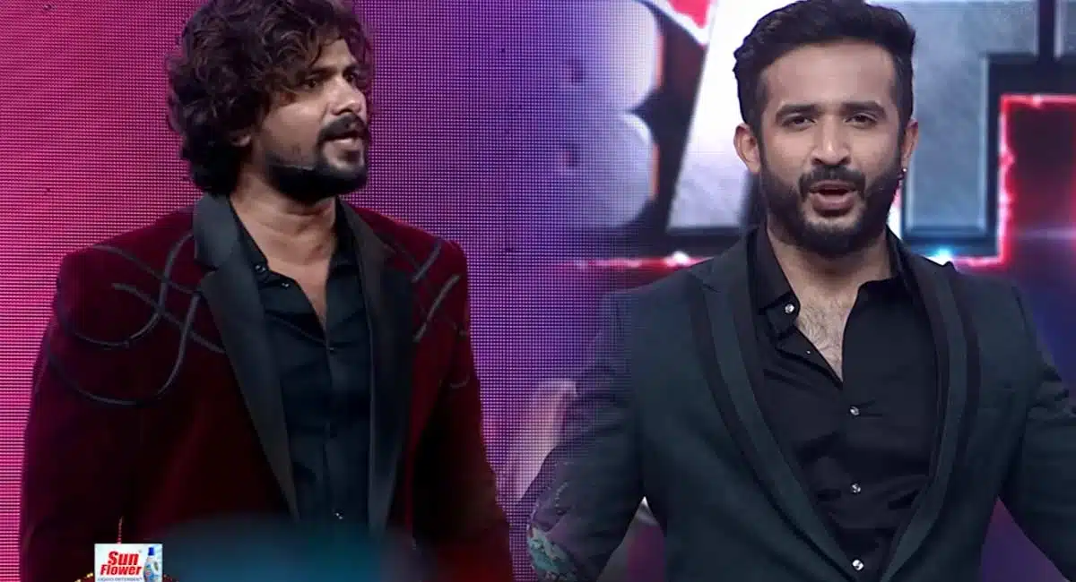 Anchor Ravi VJ sunny Fight Each Other in Bigg Boss Kings Vs Queen Event