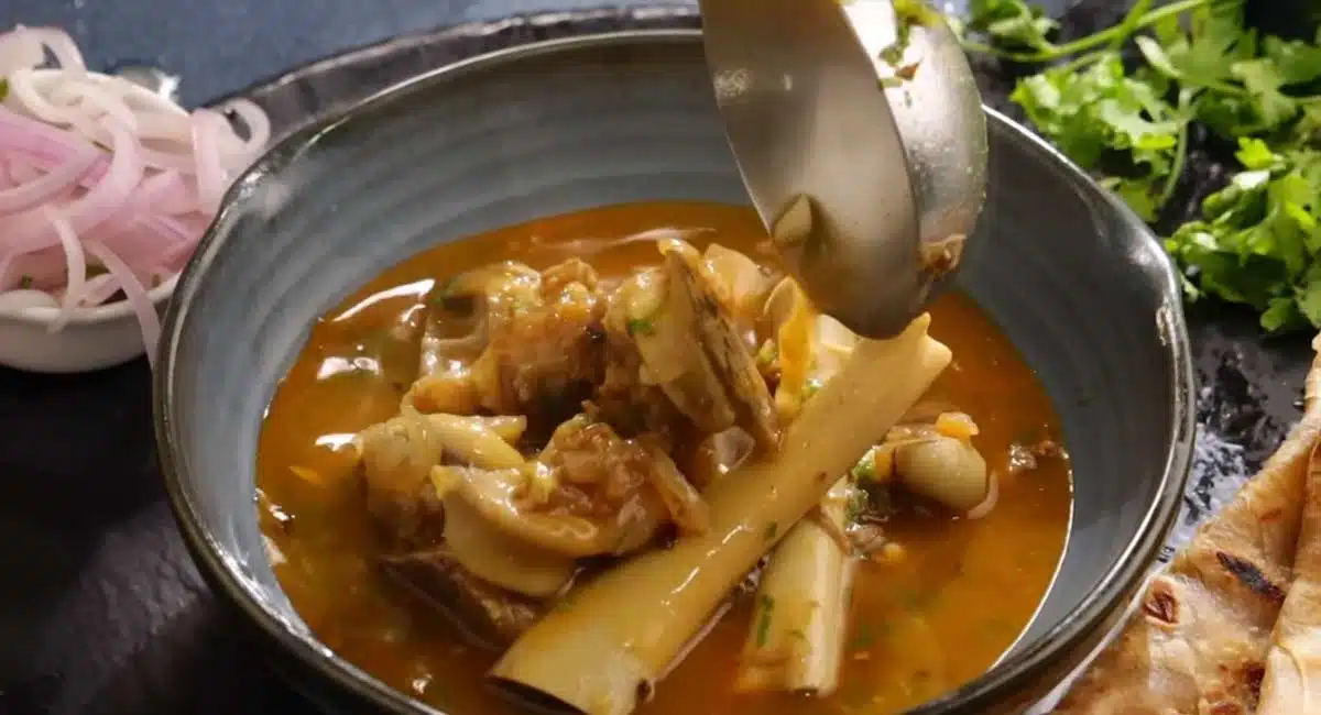 Mutton Bone Soup Recipe in telugu
