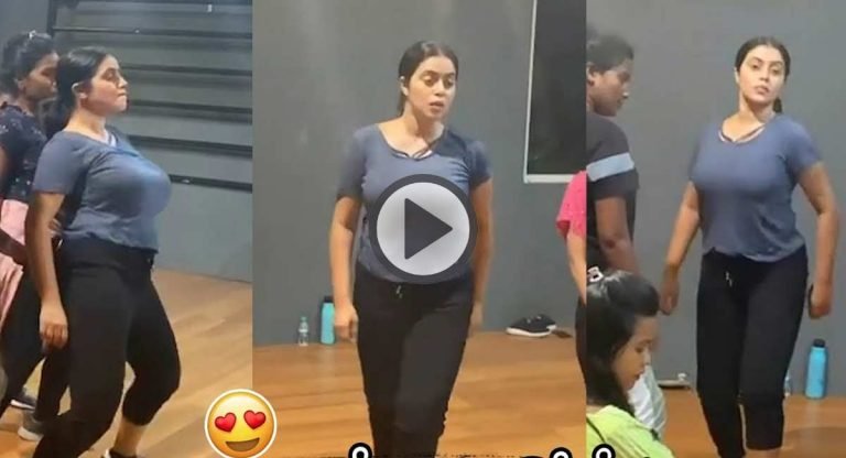 Poorna : ఒంపు సొంపుల‌తో మ‌తిపోగొడుతున్న పూర్ణ‌.. అదిరిపోయే స్టెప్పులు వేస్తూ తెగ ఊపేస్తోంది..