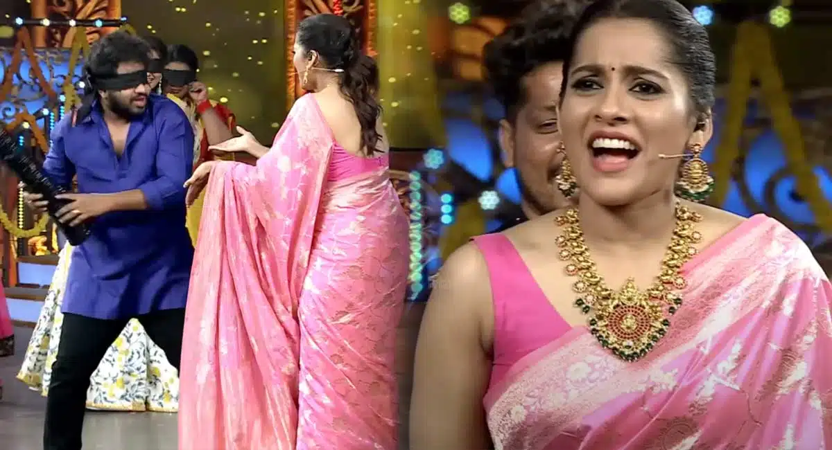 Hyper Aadi Beats Anchor Rashmi in Sridevi Drama Company