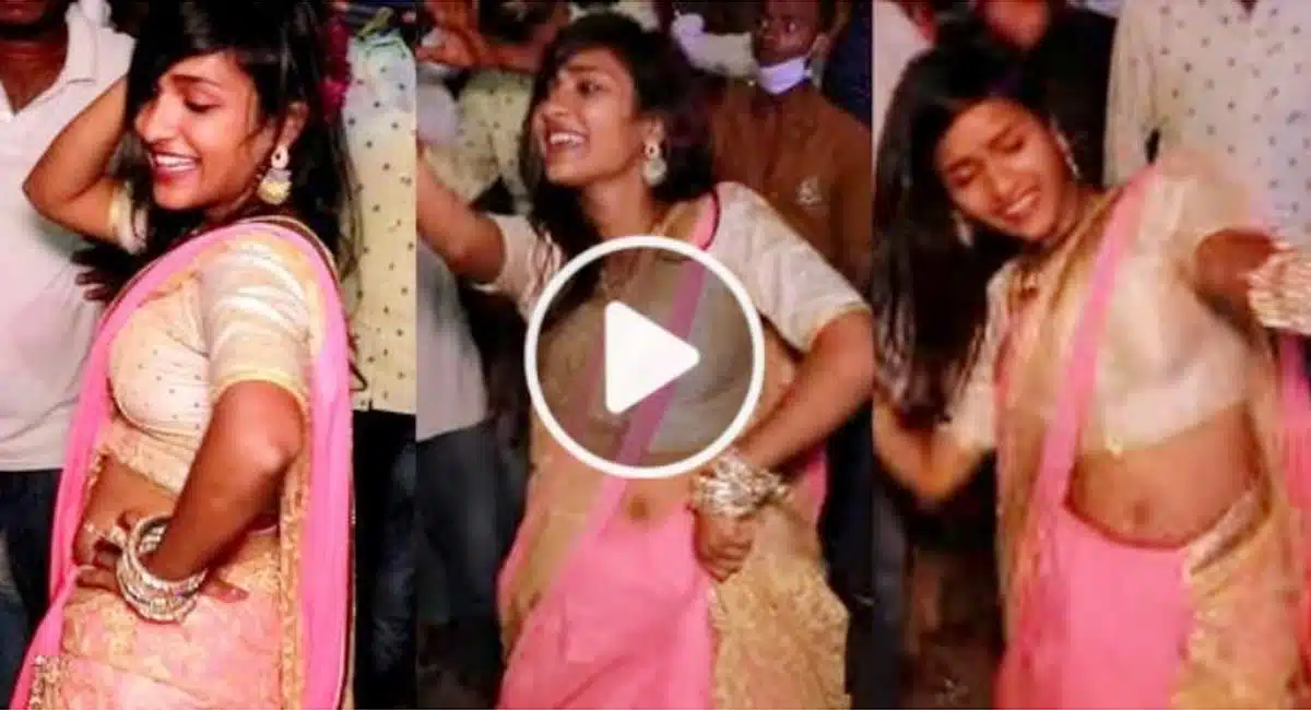 young woman mass dance bonalu festival video