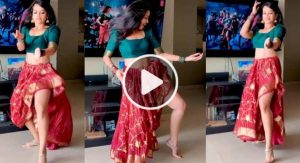 Young woman dancing video on instagram