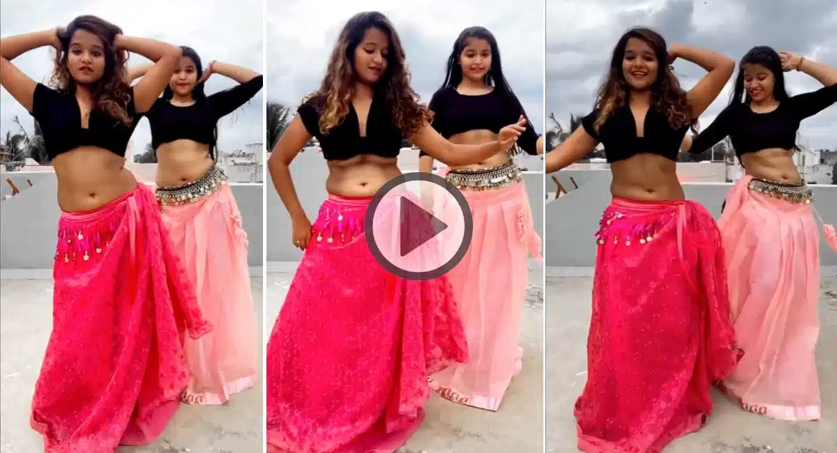 Young womens belly dance video on instagram