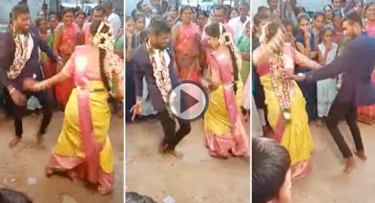 Viral Video : క‌పుల్స్ మాస్ డ్యాన్స్.. ఎవ్వ‌రూ త‌గ్గ‌ట్లేదుగా..