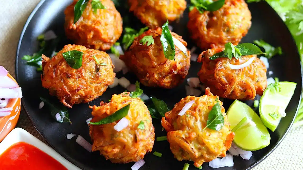 Instant Quick Snacks Onion Bonda Recipe