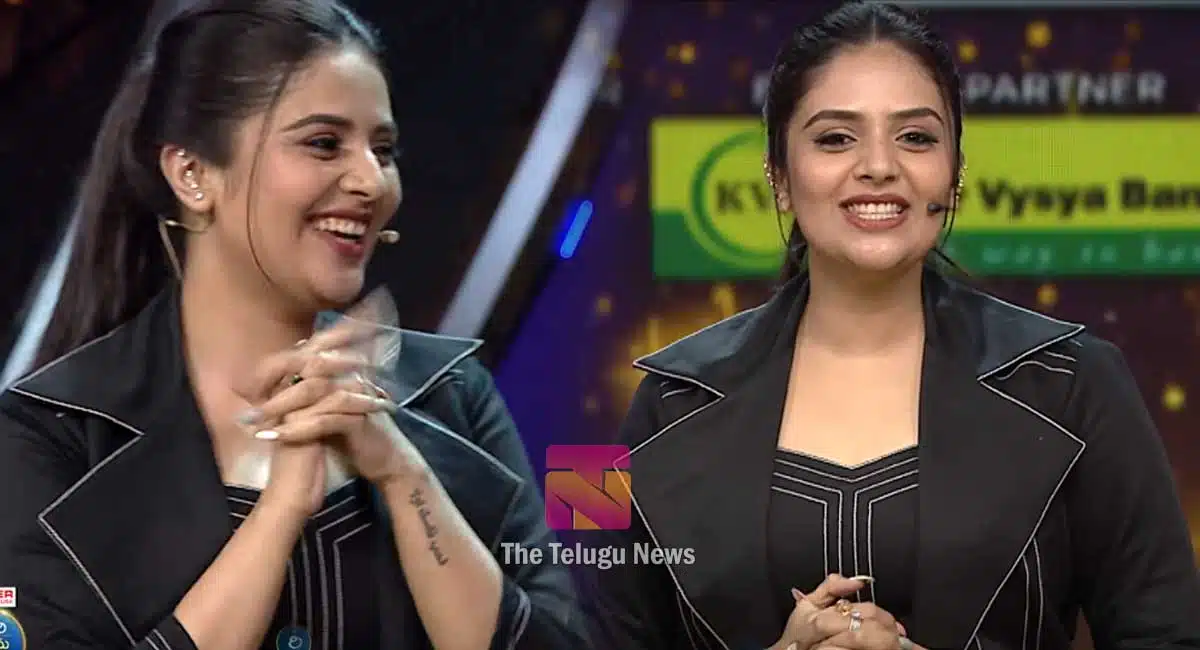 Sreemukhi Love on Zee Telugu Sa Re ga Ma Singing Show