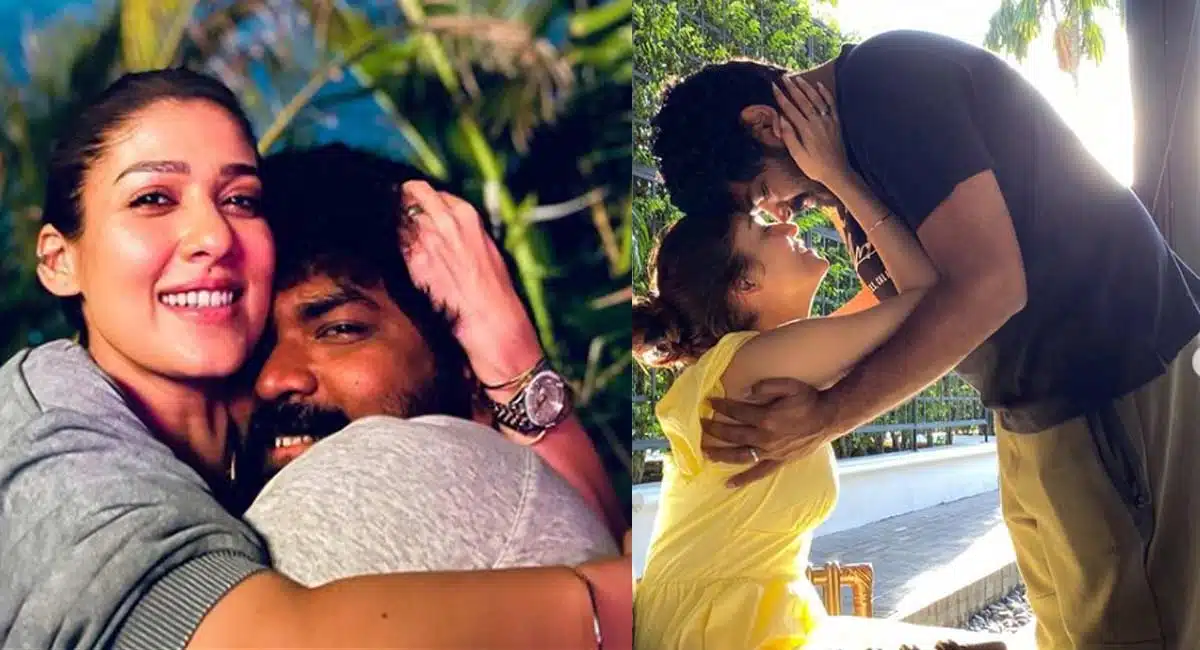 vignesh shivan hugs to Nayanthara