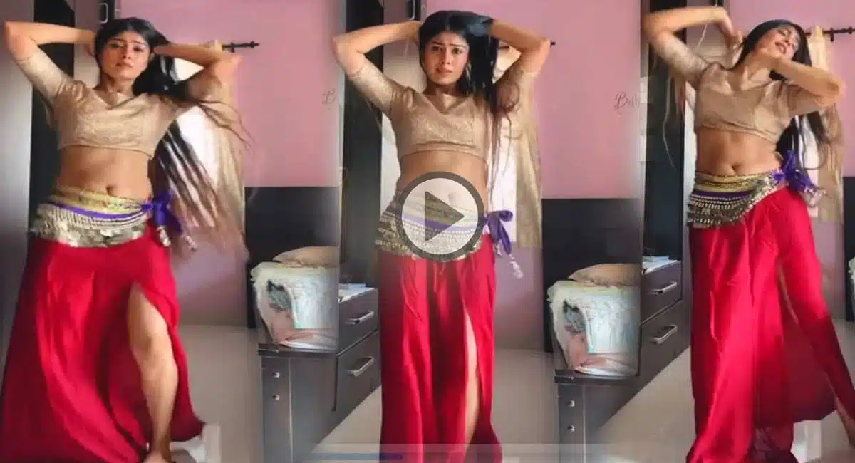 young woman Best Belly dance video on youtube