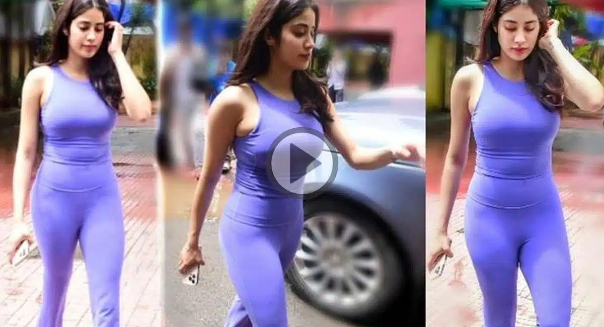 janhvi kapoor blue dress looks viral