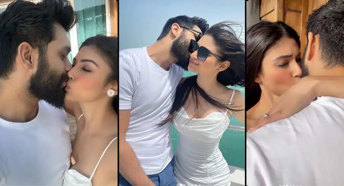 mouni roy beautiful pics with husband