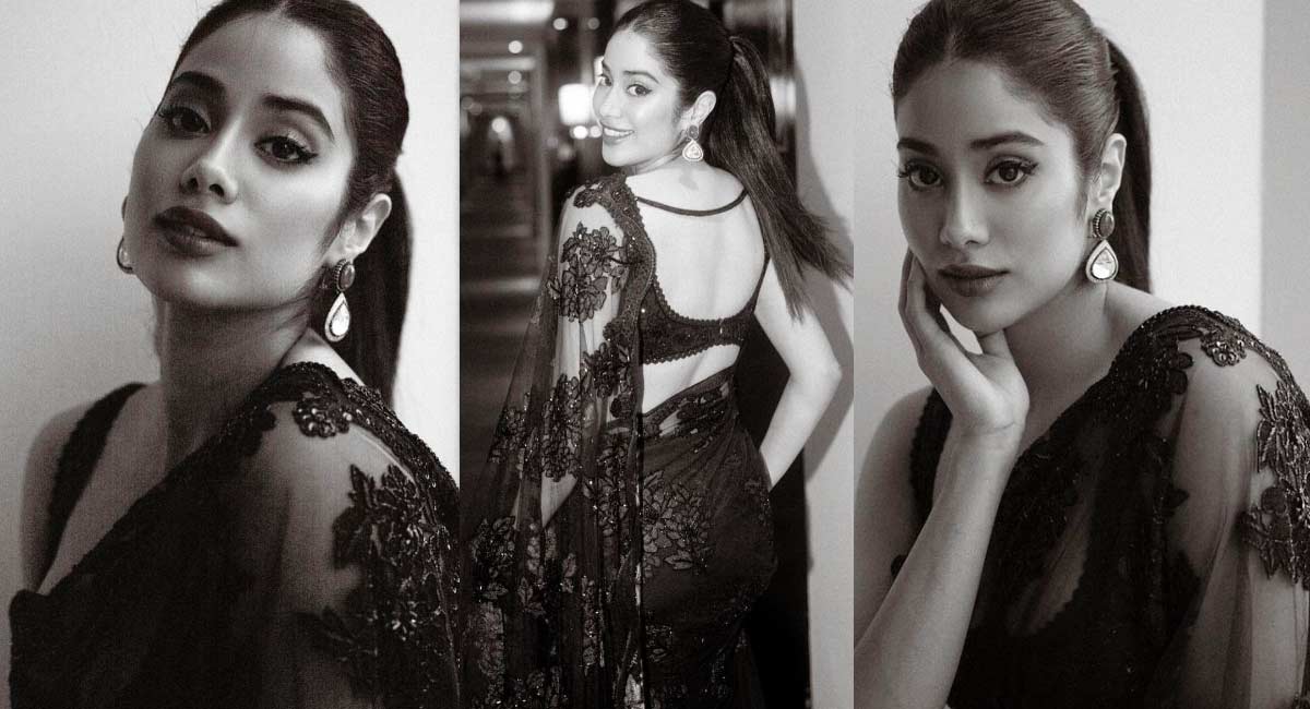 Janhvi Kapoor : ప‌లుచ‌టి చీర‌లో ప‌రువాల‌తో పిచ్చెక్కిస్తున్న జాన్వీ క‌పూర్.. ఆ అందాల‌కు ముగ్ధుల‌వ్వాల్సిందే..!