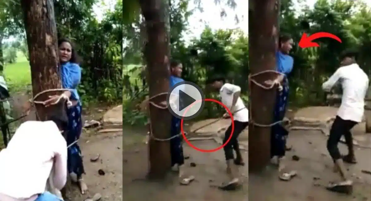 Viral Video on woman who was caught having a romance with her boyfriend