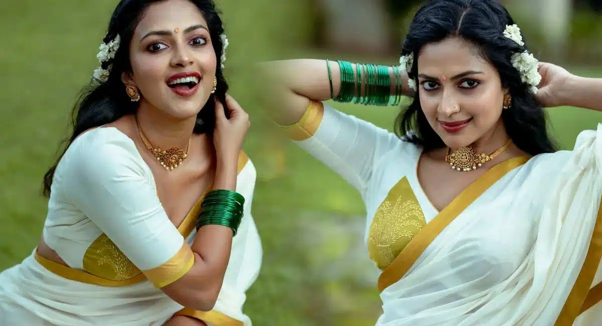 Amala Paul white saree looks viral
