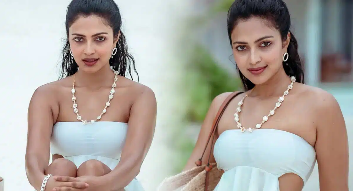 heroine amala paul bikini video viral in social media