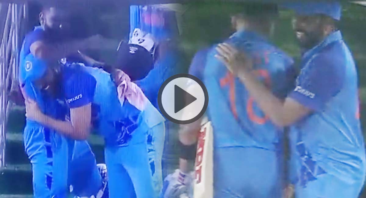 Virat Kohli hugs the Rohit sharma