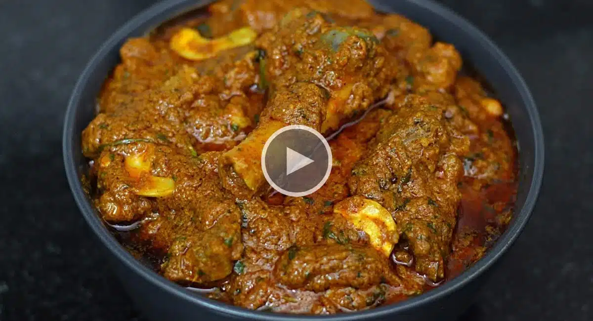 Hyderabadi Mutton Masala Curry is very tasty in restaurant style