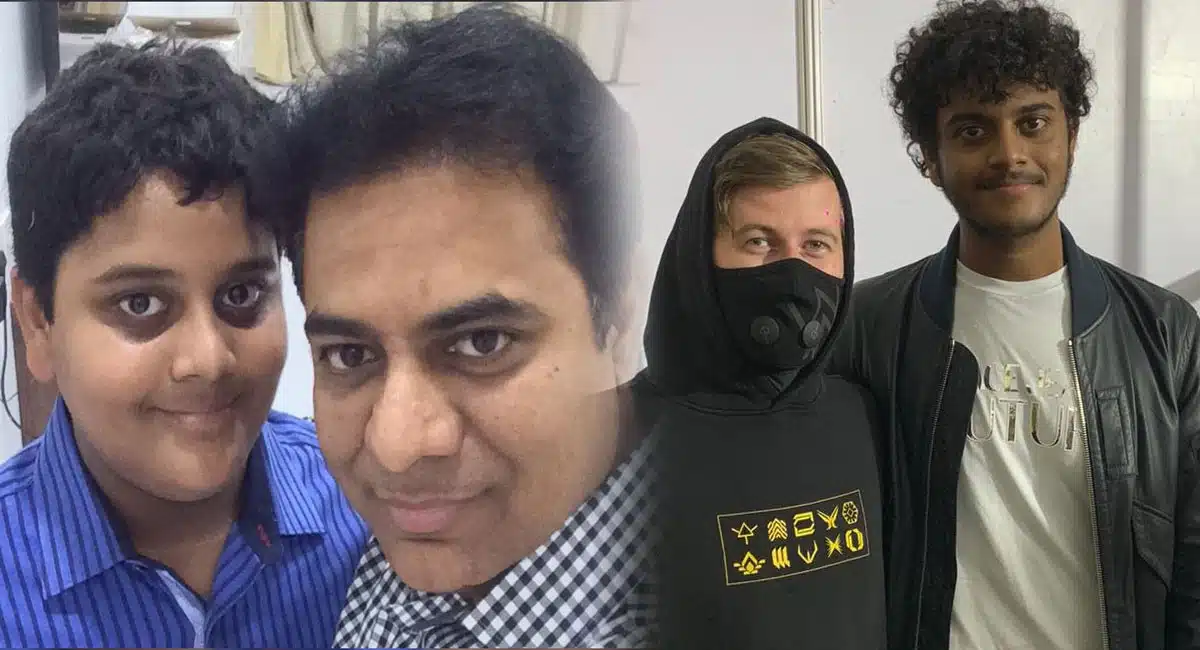 KTR son himanshu photos viral on social media
