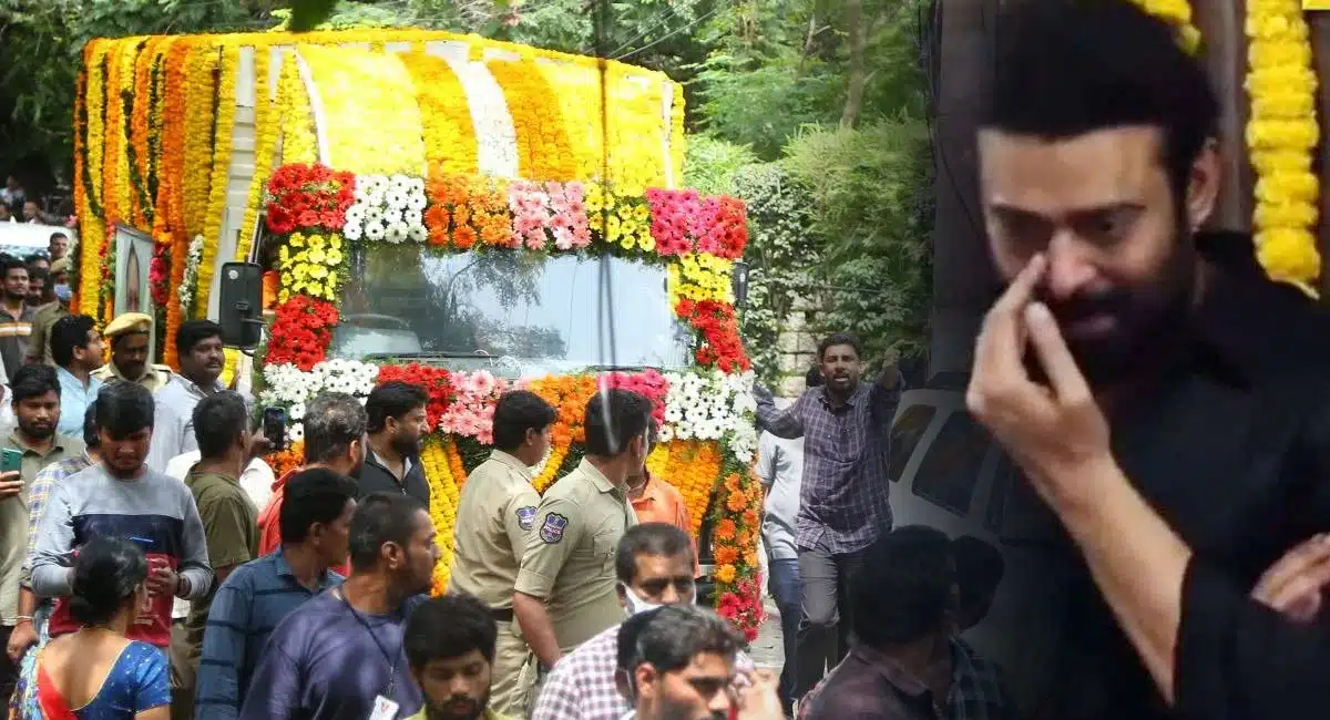 krishnam Raju last rite not done by prabhas