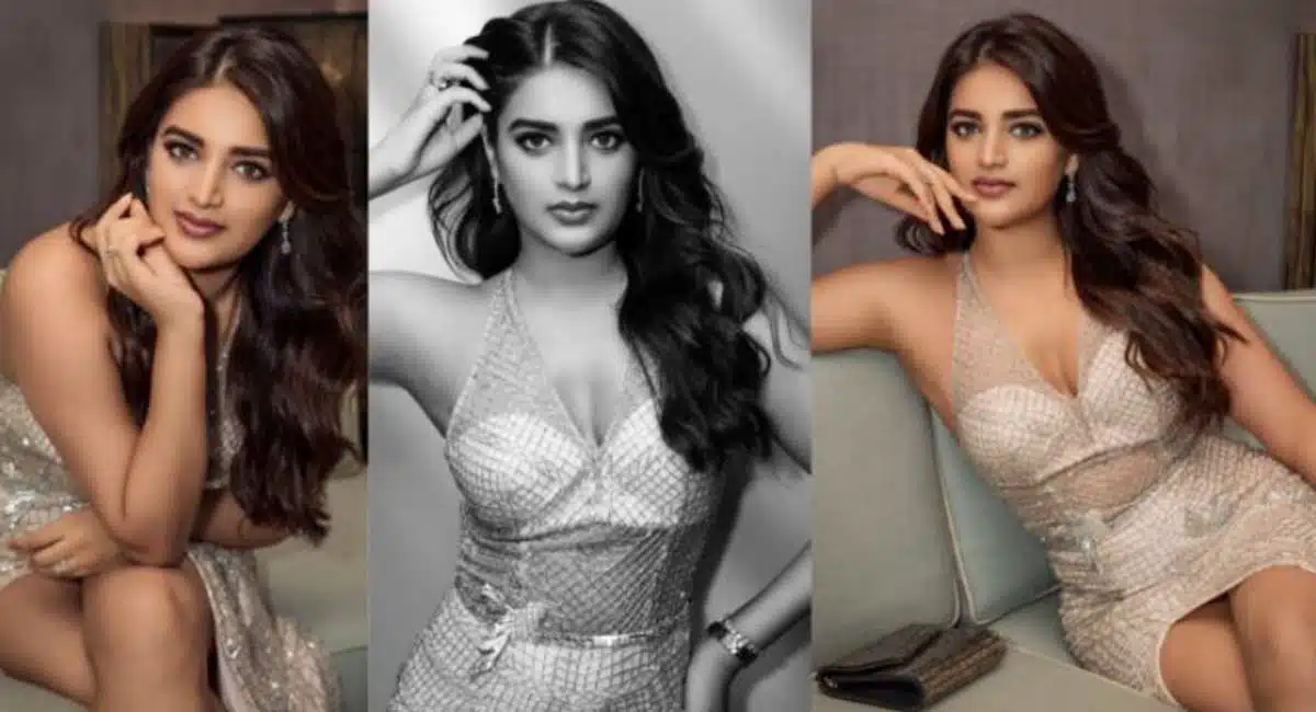 Nidhi Agarwal looks stunning in a short dress