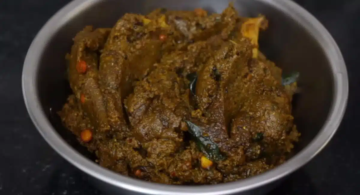 Palakura Pachadi add some ghee to Palakura Pachadi with hot rice