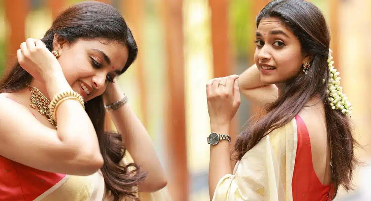 Keerthy Suresh Onam Special Pic Story