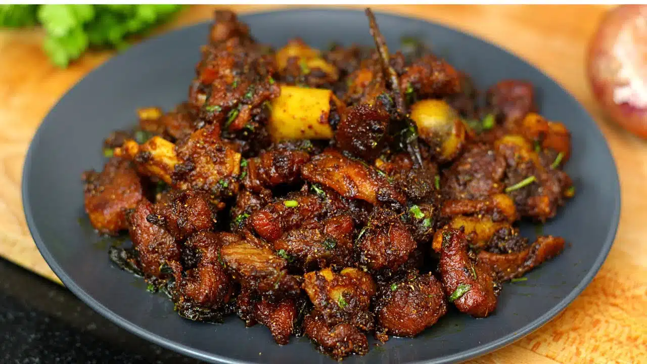 Mutton Fry Recipe video on youtube