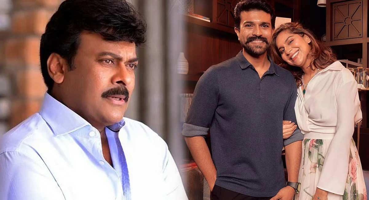 Chiranjeevi unhappy with ram charan marriage