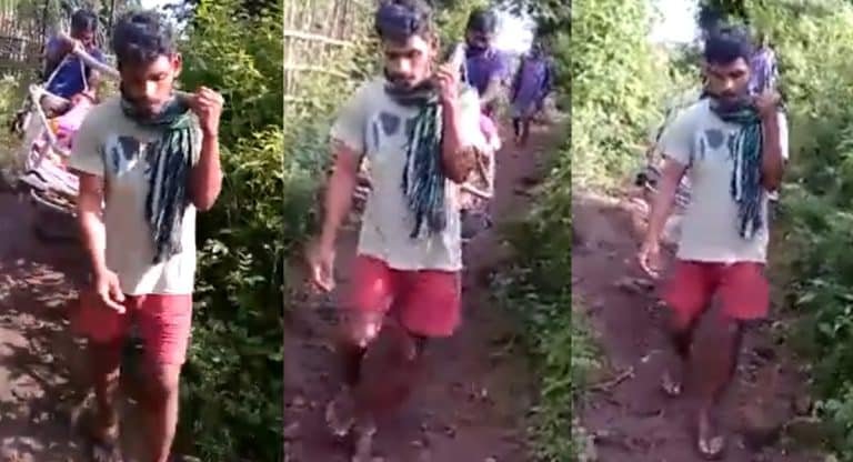 Viral Video : ఆ ఊరికి ఇప్పటికీ రోడ్డు లేదు.. డెలివరీ అయిన మహిళను ఎలా హాస్పిటల్ కు తీసుకెళ్తున్నారో చూడండి