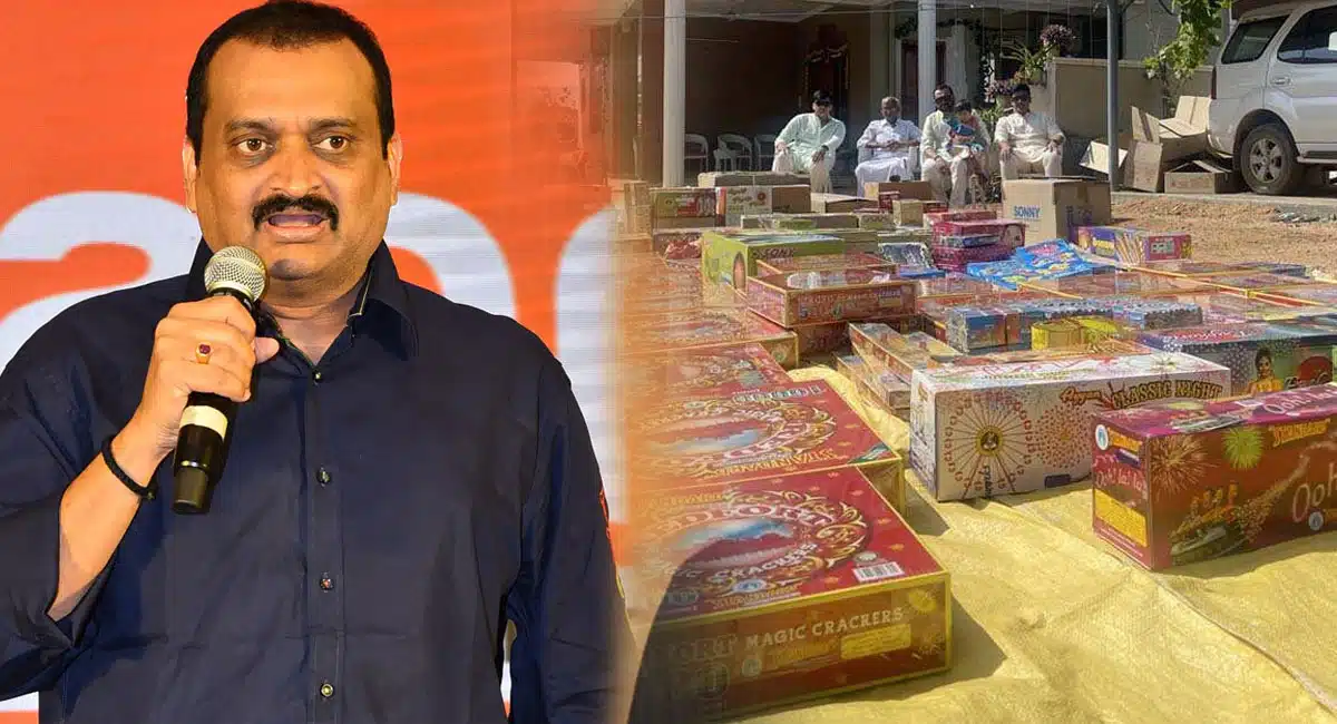 Bandala Ganesh invest 4 lakhs for crackers