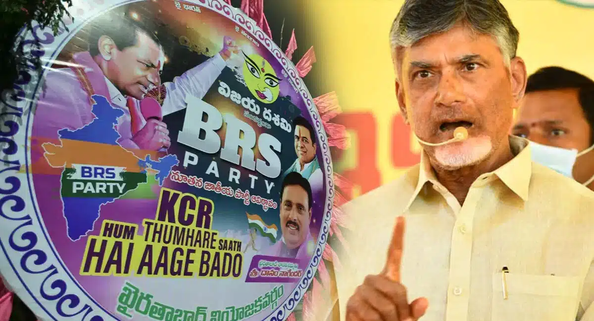 chandrababu response on cm kcr brs party