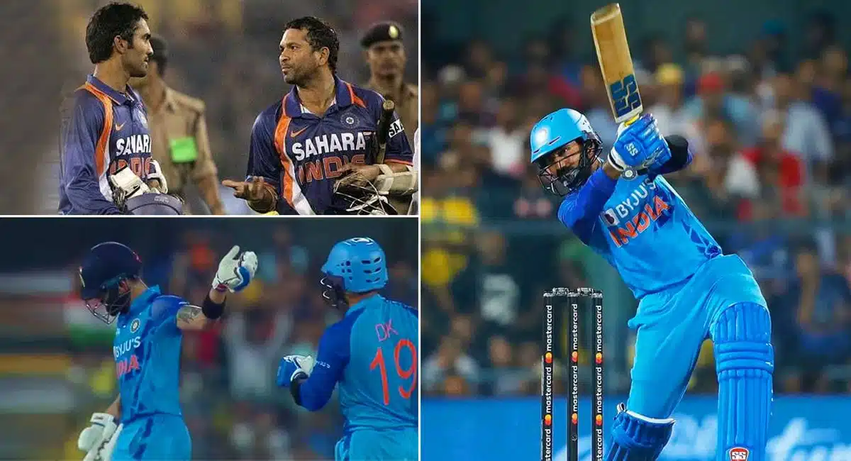 Dinesh Karthik blocked Sachin Tendulkar century video