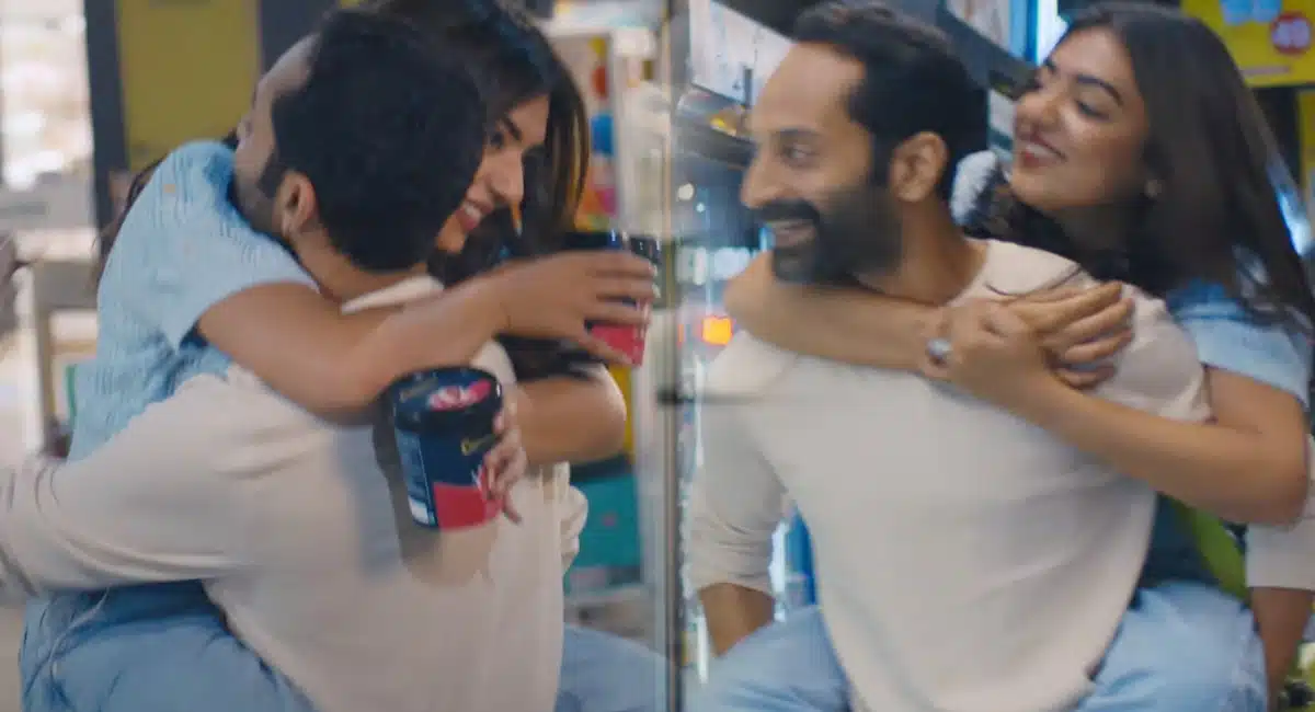 Fahadh Faasil Nazriya Nazim ice cream ad