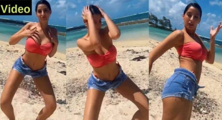 Nora Fatehi : బీచ్‌లో పొట్టి నిక్కర్‌లో నోరా ఫతేహి గ్లామర్ షో.. ఎద అందాలు చూపిస్తూ..!