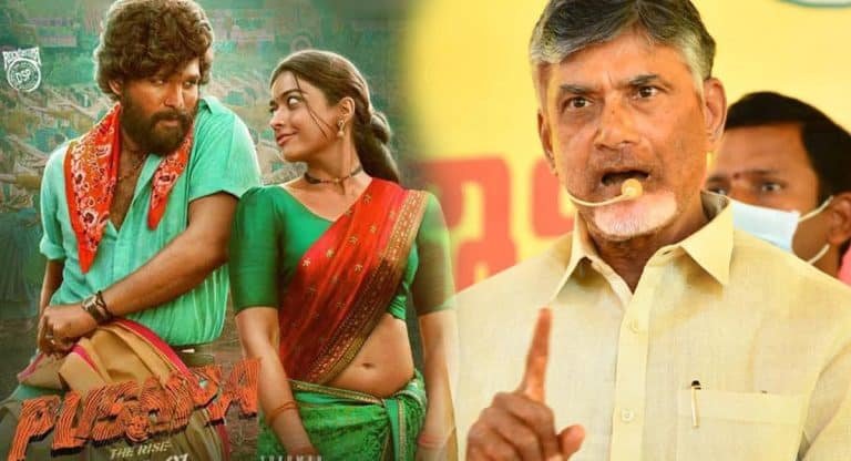 Pushpa Movie : పుష్ప సినిమా లో చంద్రబాబు ఉన్నాడా ? ఓరినీ మనం మిస్ అయ్యాంగా !